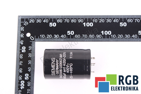 KONDENSATORIUS B43306-U0667-M1 SIEMENS 660UF, 400VDC