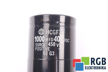 KONDENSATORIUS HCGF3A HITACHI 1000UF, 400VDC KONDENSATORIUS