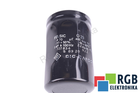 KONDENSATORIUS 470UF 400V SIC-SAFCO FELSIC KONDENSATORIUS