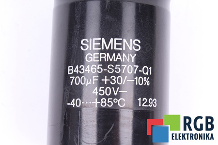 KONDENSATORIUS B43465-S5707-Q1 SIEMENS 700UF, 450V KONDENSATORIUS