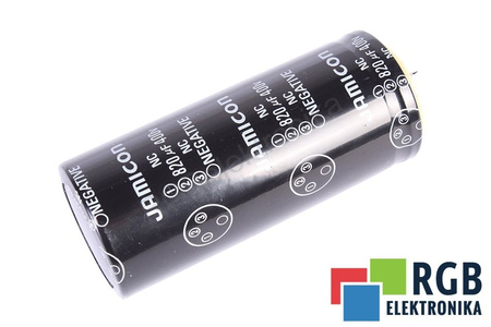 KONDENSATORIUS 820UF 400V JAMICON KONDENSATORIUS