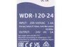 WDR-120-24 MEAN WELL DIN AC/DC MAITINIMO