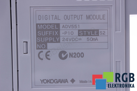ADV551-P10 YOKOGAWA STYLE S1