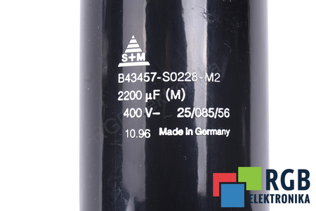 KONDENSATORIUS B43457-S0228-M2 S+M 2200UF, 400V