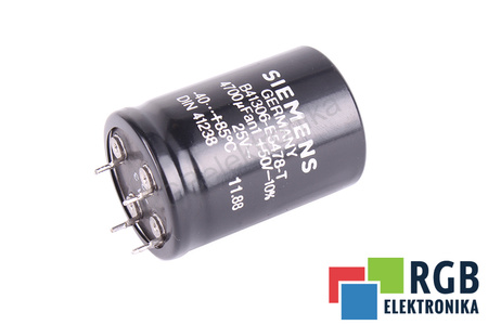 KONDENSATORIUS B41306-E5478-T SIEMENS 4700UF, 25V