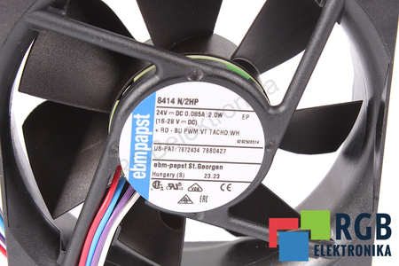 8414N/2HP EBM PAPST 80X80X25MM, 24V VENTILIATORIUS