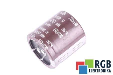 KONDENSATORIUS 90H00L14 NIPPON 270UF, 450V KONDENSATORIUS