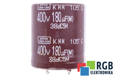 KONDENSATORIUS 38DC3M NIPPON 180UF, 400V KONDENSATORIUS