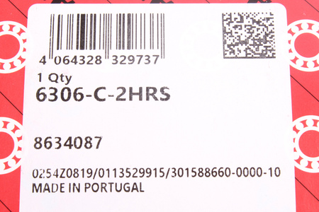 6306-C-2HRS FAG 30X72X19MM 9300RPM, 32KN, 16.2KN GUOLIS