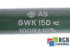 ATSPARUMAS GWK150 VISHAY 100R 100OHM ATSPARUMAS