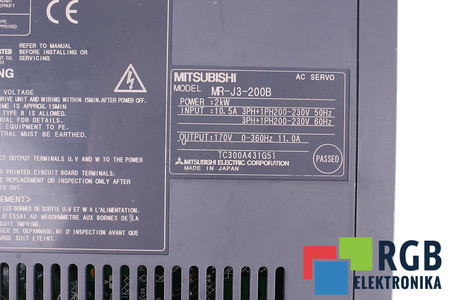 MP-J3-200B MITSUBISHI ELECTRIC