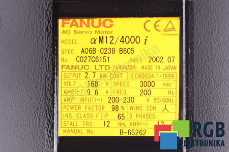 A06B-0238-B605 FANUC AM12/4000I