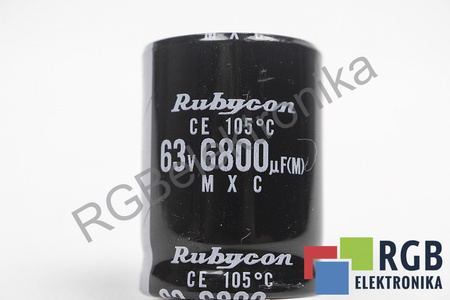 KONDENSATORIUS MXC RUBYCON 6800UF, 63VDC KONDENSATORIUS