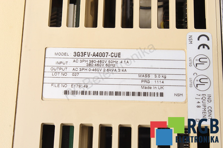 3G3FV-A4007-CUE OMRON SYSDRIVE 3G3EV