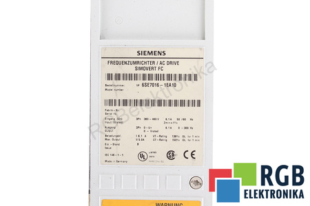 6SE7016-1EA10 SIEMENS SIMOVERT FC