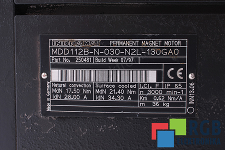 MDD112B-N-030-N2L-130GA0 INDRAMAT R911250481