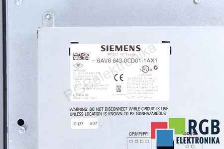 6AV6643-0CD01-1AX1 SIEMENS MP277
