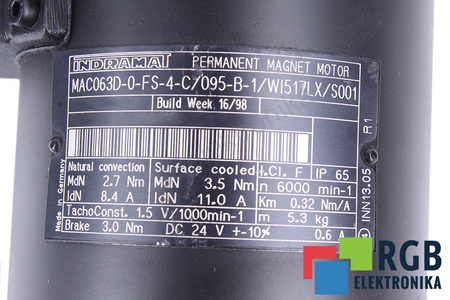 MAC063D-0-FS-4-C/085-B-1/WI517LX/S001 INDRAMAT R911224010