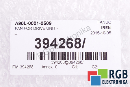 A90L-0001-0509 FANUC 9WF1224H1D03 119X119X38MM, 24V VENTILIATORIUS