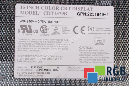 CDT1579B TOTOKU ELECTRIC 15" SKIRTAS LOGIQ 400 PRO SERIES