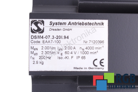 DSM4-07.3-20I.94 SYSTEM ANTRIEBS TECHNIK STATORIAUS