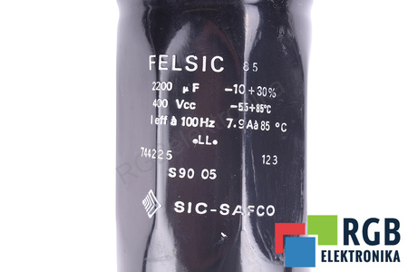 KONDENSATORIUS 2200UF 400V SIC-SAFCO FELSIC