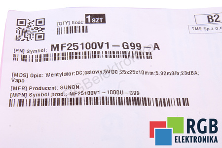 MF25100V1-G99-A SUNON MF25100V1-1000U-G99 25X25X10MM, 5V VENTILIATORIUS