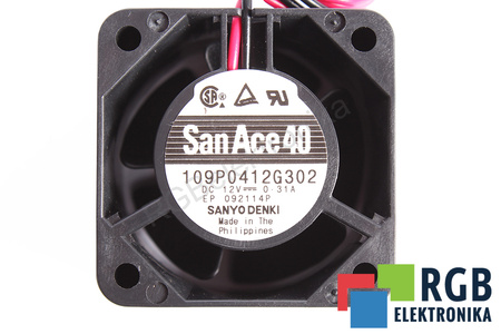 109P0412G302 SANYO DENKI 40X40X28MM, 12V VENTILIATORIUS