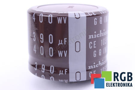 KONDENSATORIUS 390UF 400V NICHICON KONDENSATORIUS