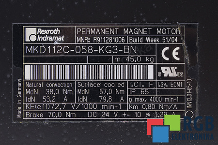 MKD112C-058-KG3-BN BOSCH REXROTH STATORIAUS