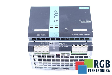 6EP1436-3BA00 SIEMENS SITOP VALDYMO SPINTOS MAITINIMO ŠALTINIS