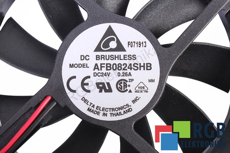 AFB0824SHB DELTA 80X80X15MM, 24V VENTILIATORIUS