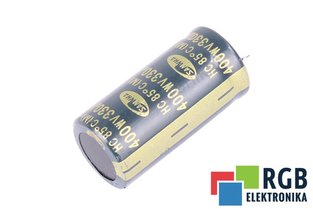 KONDENSATORIUS 330UF 400V SANWHA KONDENSATORIUS