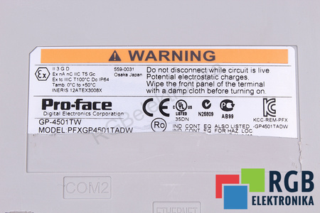 PFXGP4501TADW PRO-FACE GP4501TWFACE DĖŽUTĖS GALAS