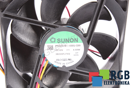 PF92251B1-1000U-G99 SUNON 92X92X25MM, 12V VENTILIATORIUS