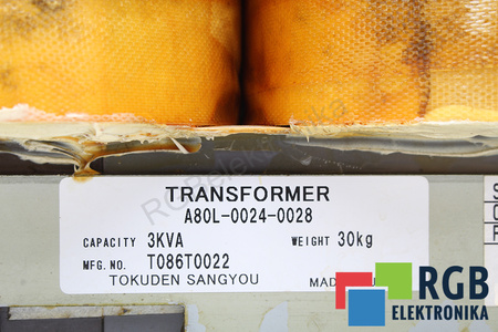 A80L-0024-0028 FANUC 380-415/440-481/500-575V, 210-240/200-230V TRANSFORMATORIUS