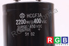 KONDENSATORIUS HCGF3A 2200UF, 400VDC