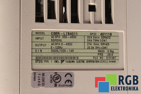 CIMR-L7B4011 YASKAWA VARISPEED L7 BE DANGTELIO
