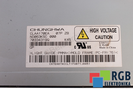 CLAA170EA07 CHUNGHWA 17" LCD MATRICA