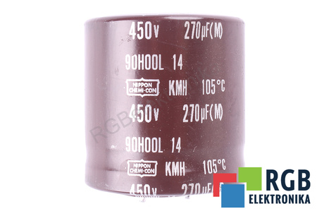 KONDENSATORIUS 90H00L14 NIPPON 270UF, 450V KONDENSATORIUS