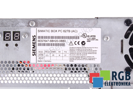 6ES7647-6BH20-0BB0 SIEMENS SIMATIC BOX PC627B