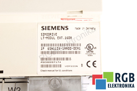 6SN1124-1AA00-0EA1 SIEMENS VERSION B SIMODRIVE LT-MODUL EXT. 160A