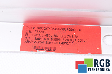 VLT6005HT4C54STR3DLF00A00C0 DANFOSS VLT6000 HVAC 175Z7050