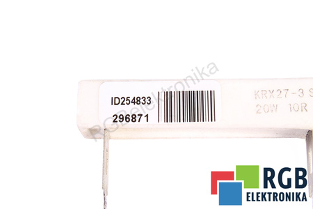 ATSPARUMAS KRX27-3SD 10OHM, 20W ATSPARUMAS