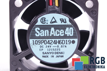 A90L-0001-0385#A FANUC 109P0424H6D19 40X40X20MM, 24V VENTILIATORIUS