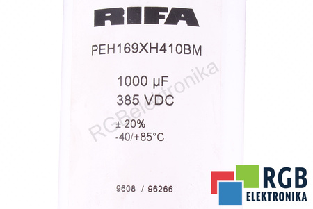 KONDENSATORIUS PEH169XH410BM RIFA 1000UF, 385V KONDENSATORIUS