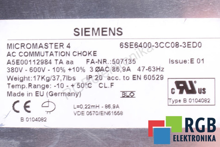 6SE6400-3CC08-3ED0 SIEMENS