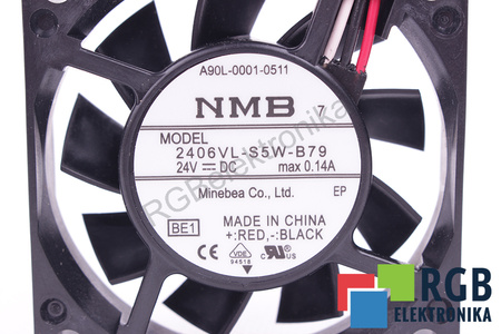 A90L-0001-0511 FANUC 2406VL-S5W-B79 60X60X15MM, 24V VENTILIATORIUS