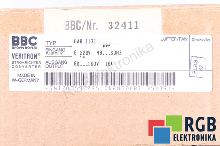 GAB1131 BBC BROWN BOVERI