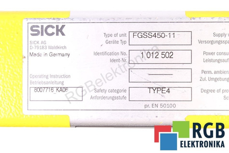FGSS450-11 SICK 1012502 14-FGS